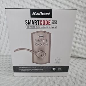 New Kwikset SmartCode 955 Lever Lock in Silver
